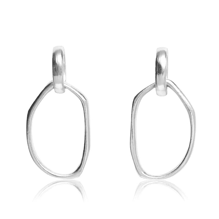 Irregular Link Earrings