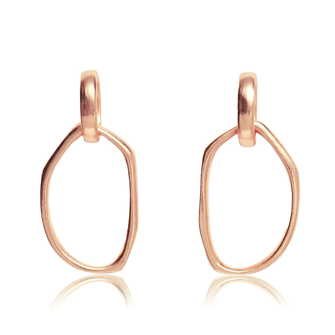 Irregular Link Earrings