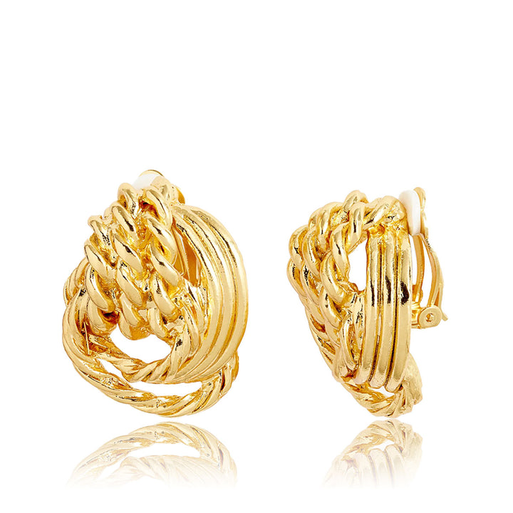 Knot clip-on earrings - Karine Sultan