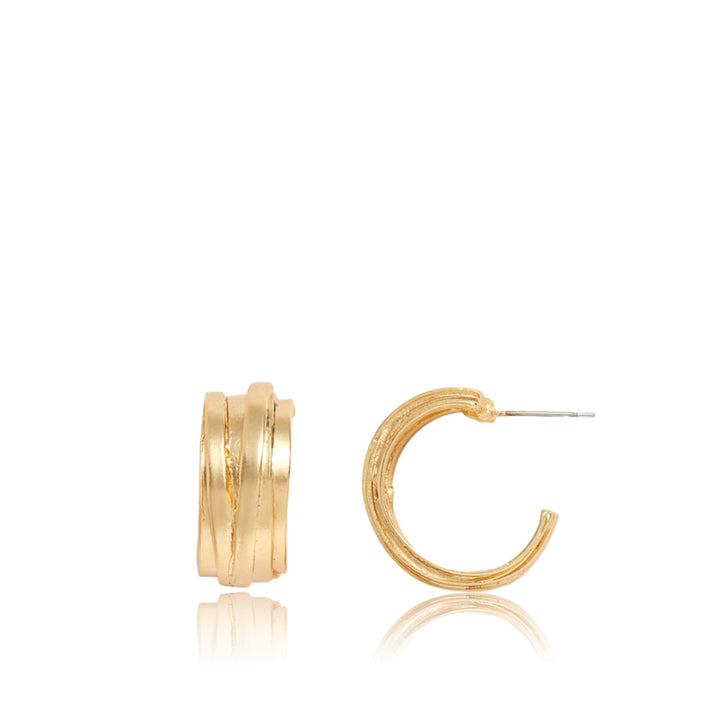 Overlap hoop earrings - Karine Sultan