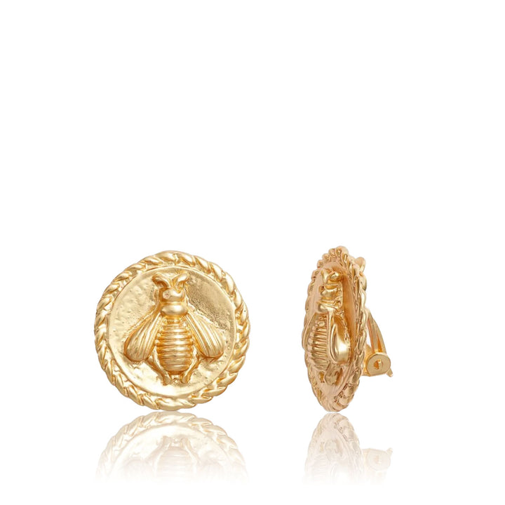 Bee clip-on earrings - Karine Sultan