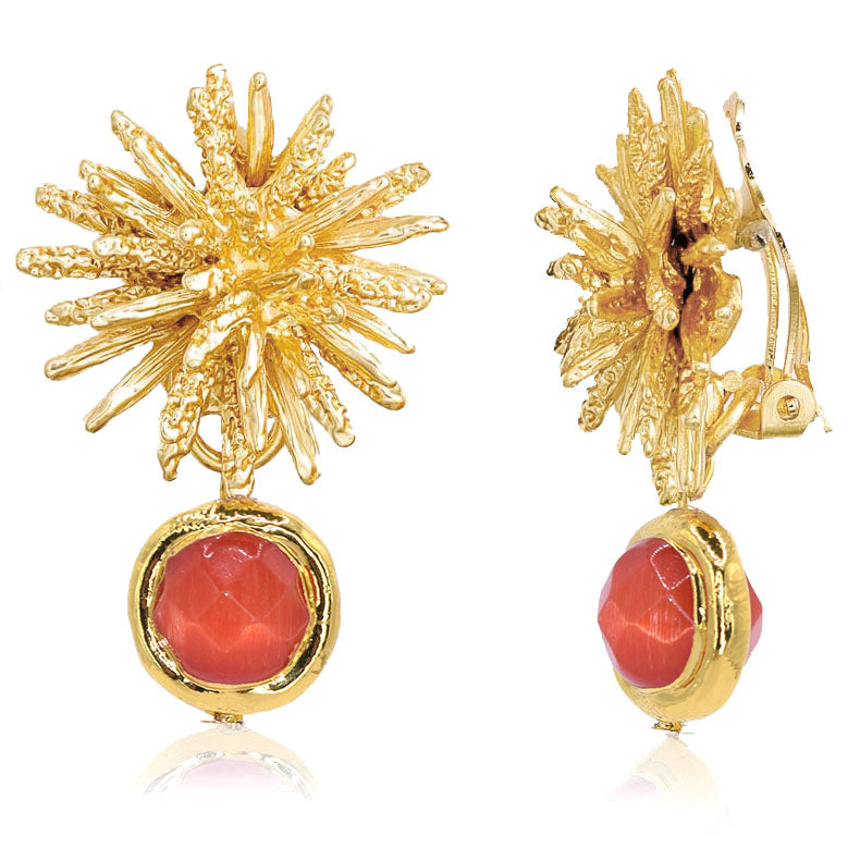 Coriandoli X Starburst Clip Earrings