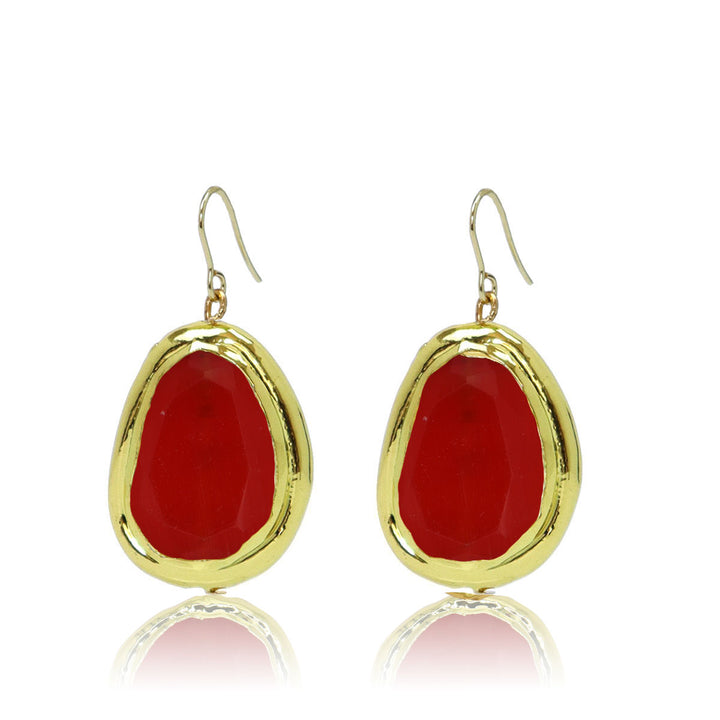 Vivid Gems Simple Earrings