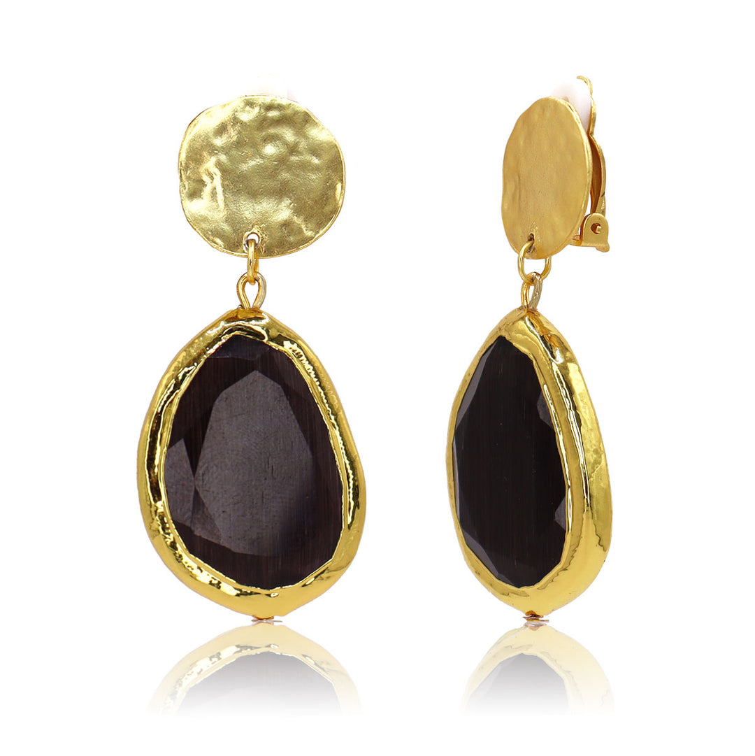 Vivid Gems Clip-on Earrings