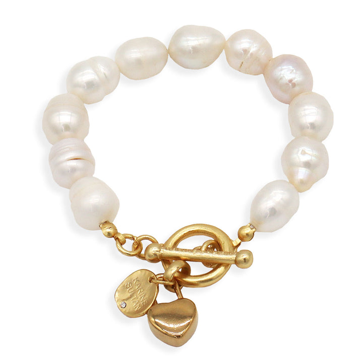 Madame Pearl X Heart Bracelet