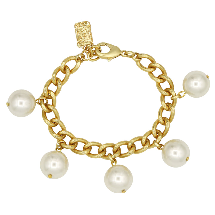 Maxi Pearls Charms Bracelet