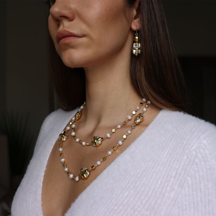 Statement Briza Pearl Necklace