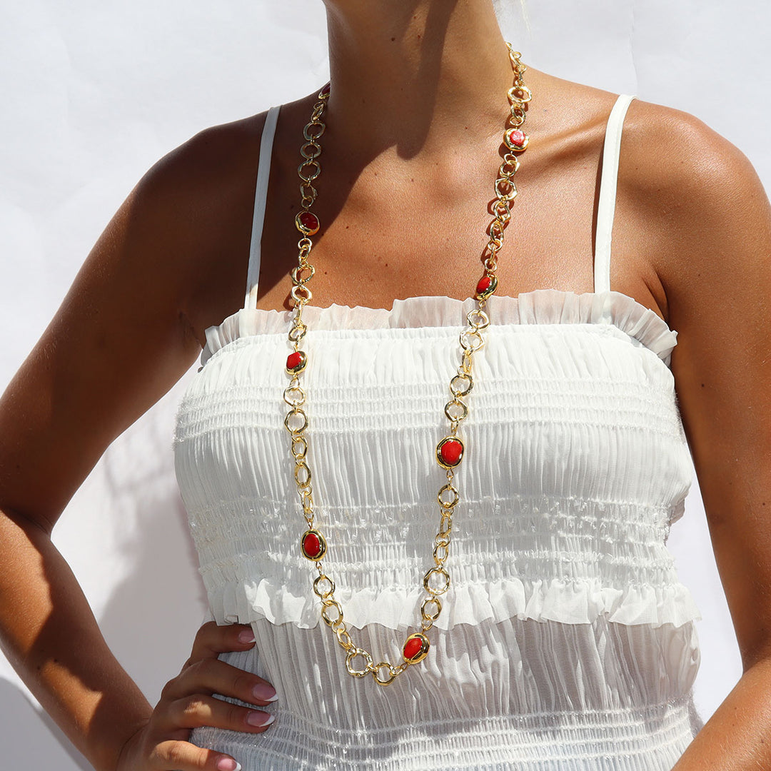 Cherry Station Necklace