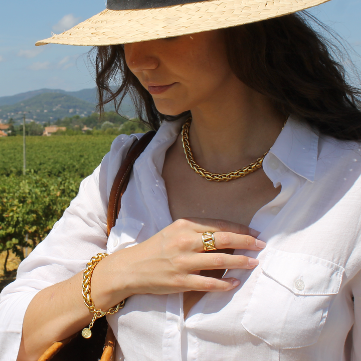 Braided Link Bracelet