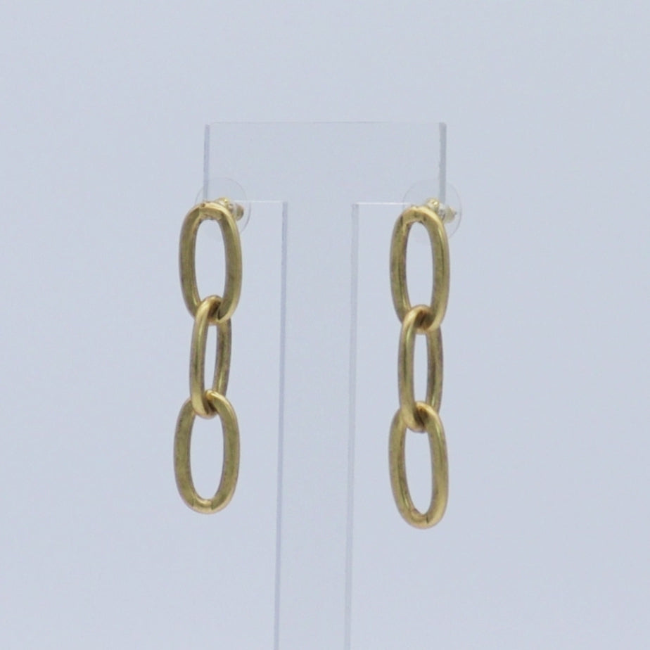 Linear Link Earrings