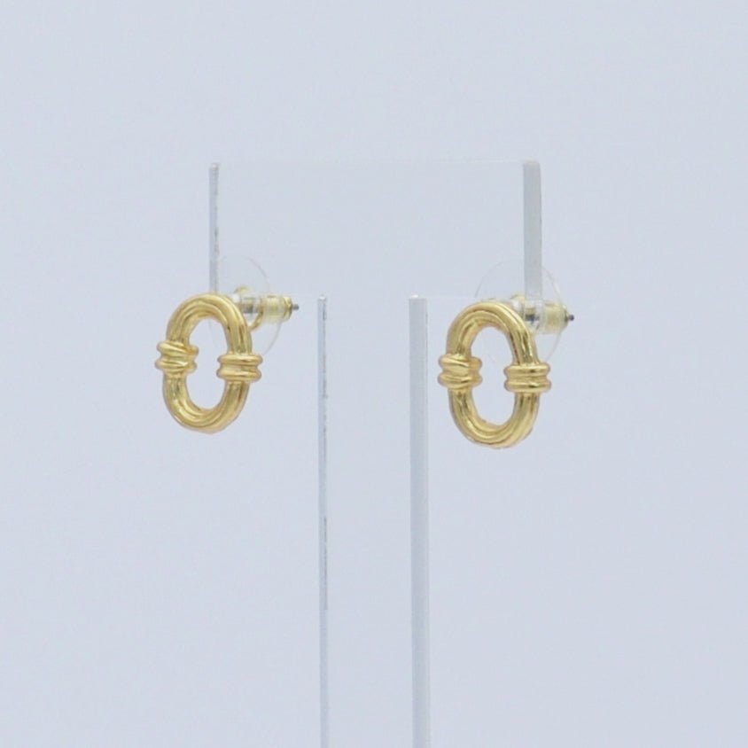 Hollow Frame Stud Earrings