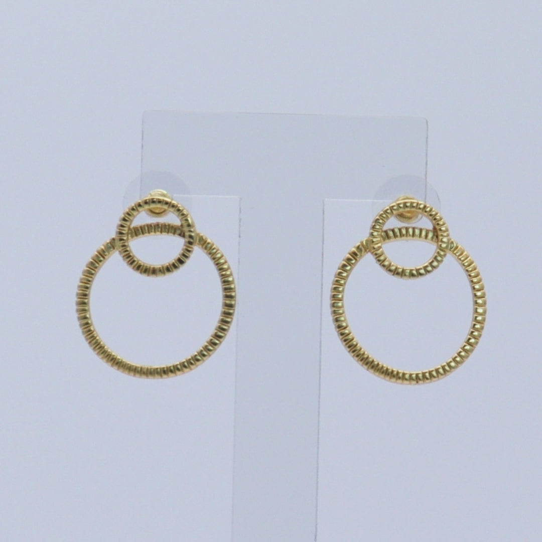 Large Frontal Circle Earrings