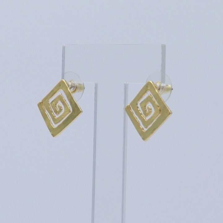 Square Spiral Earrings