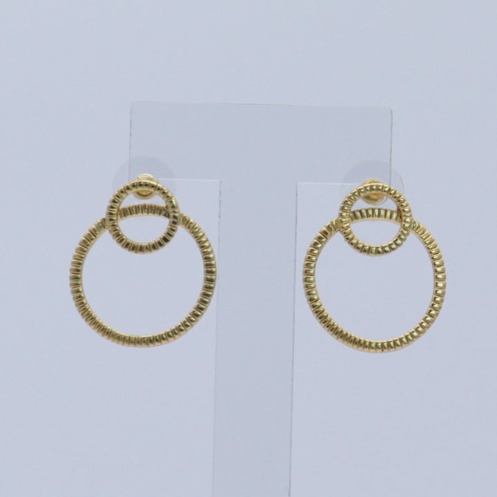 Large Frontal Circle Earrings