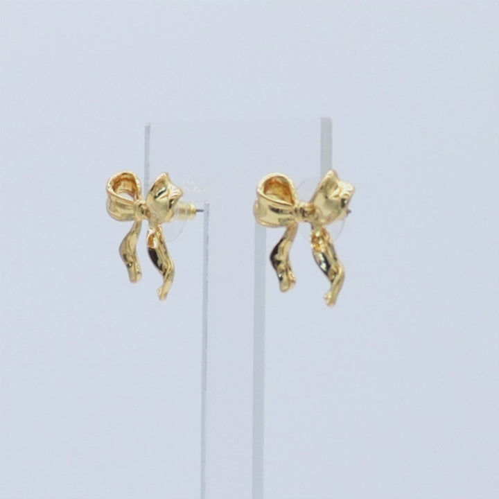 Elegant Bow Stud Earrings