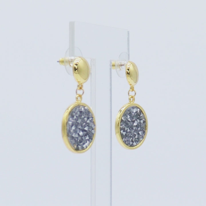 Clear Crystal Cluster Earrings